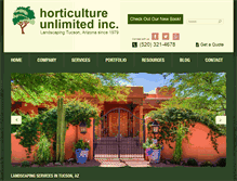 Tablet Screenshot of horticultureunlimited.com